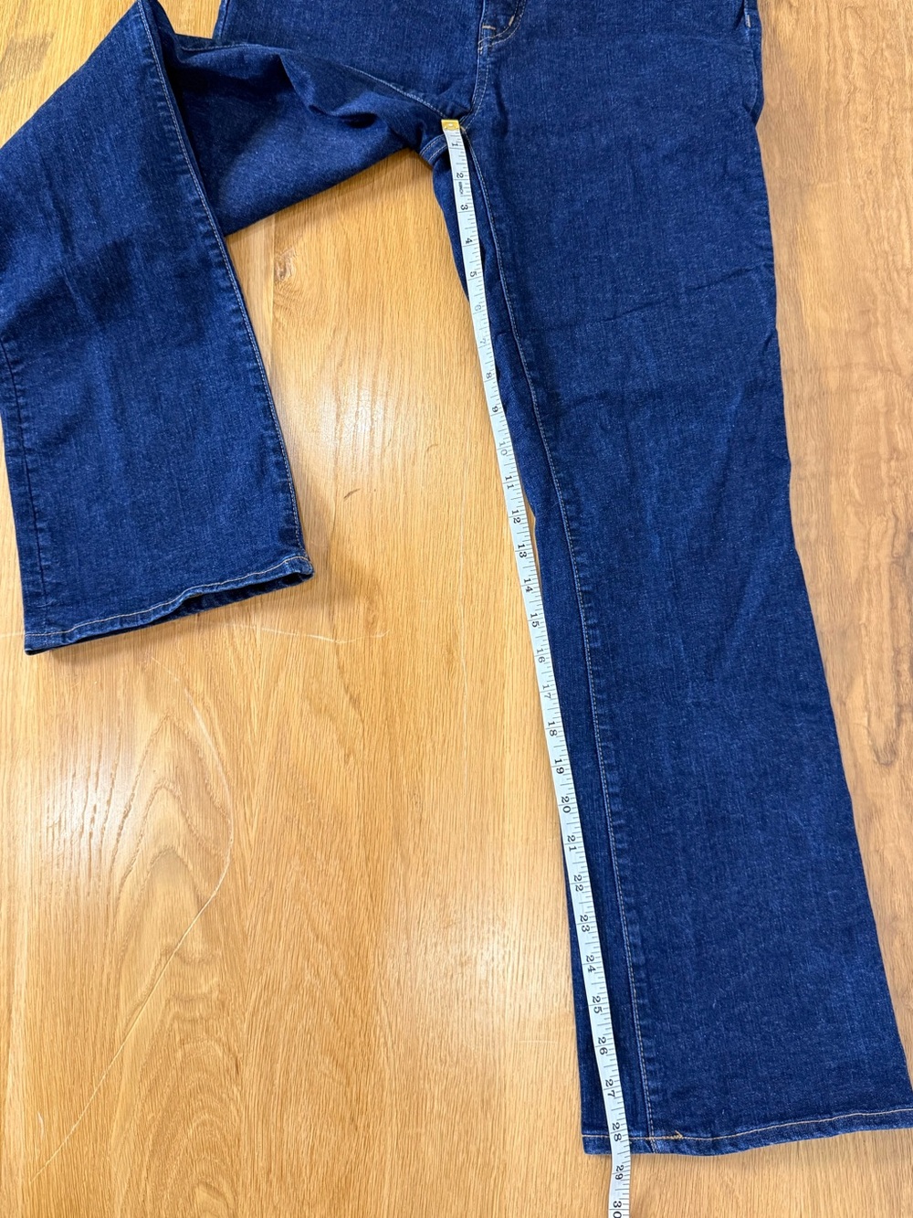 Madewell Cali Demi-Boot Jeans Dark Wash High Rise Flare Stretch Denim size 28 - Picture 3 of 12